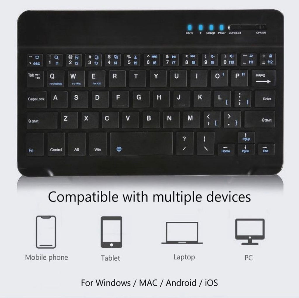 Clavier sans fil Bluetooth ultra-fin Farfi pour iPad, téléphone, tablette