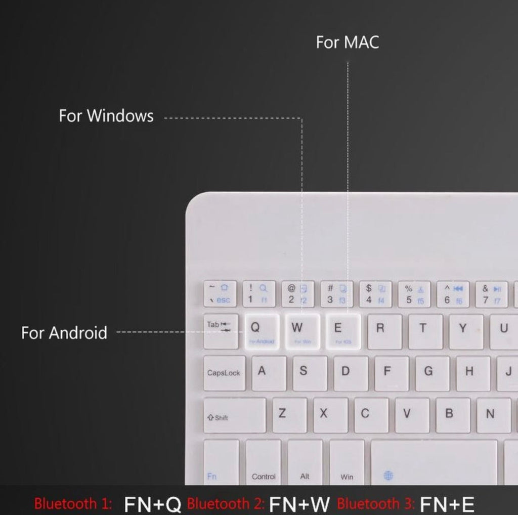 Clavier sans fil Bluetooth ultra-fin Farfi pour iPad, téléphone, tablette