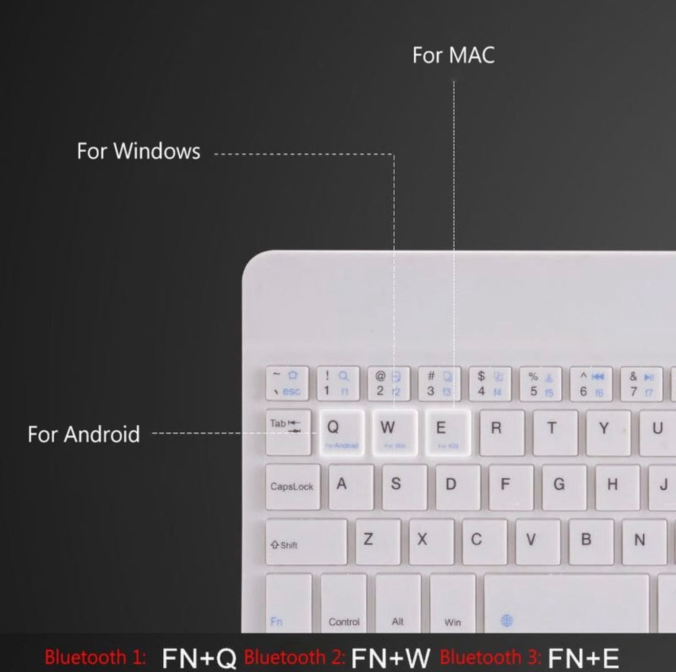 Clavier sans fil Bluetooth ultra-fin Farfi pour iPad, téléphone, tablette